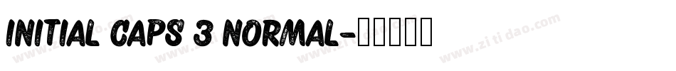 Initial Caps 3 Normal字体转换